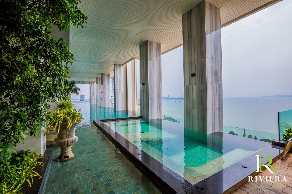 📍 The Riviera Wongamat For Rent 50,000/Month 70 Sq.m  sea view the best location in Pattaya.🏝️🌇